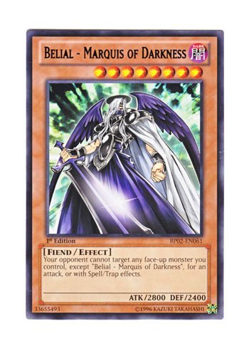 Amazon.co.jp: 遊戯王 英語版 BP02-EN061 Belial - Marquis of